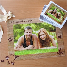Individuelles grosses Foto-Puzzle - Kuss zum Valentinstag