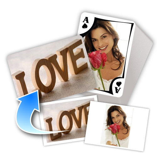 Liebe Love L'Amour Personalsierte Spielkarten