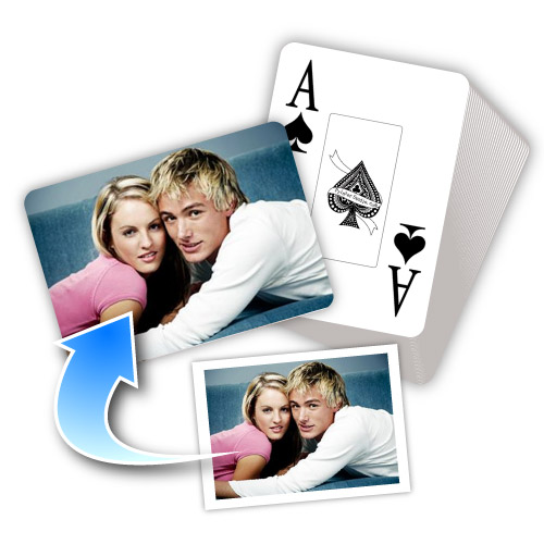 Grußdruck Liebe Love L'Amour Spielkarten