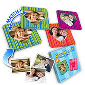 Personalisiertes Memo Foto Spiel Strichkode Herz Valentin