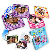 Personalisiertes Memo Foto Spiel Herz