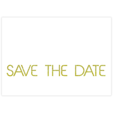 Unendlich Gold Save the Date Einladungskarte Personalisieren 127x178