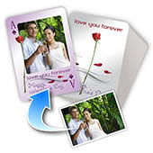 Valentinstag Personalisierte Spielkarten mit Fotos