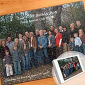 Individuelles grosses horizontales Foto-Puzzle, Geburtstag