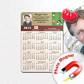 Photo-Kalender-Magnet, 8,89 x 12,70 cm, Kokosbraun