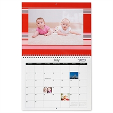 Wandkalender 216 mm x 279 mm, Bunte Streifen