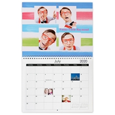 Wandkalender 21,6 x 27,9 cm, Wasserfarben