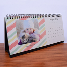 Tischkalender 12,7 x 27,94 cm, Wasserfarben