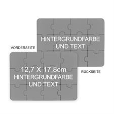Beidseitig gestalten PuzzelFotoEinladung
