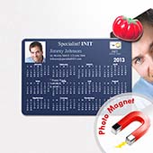 Fotomagnetkalender 2013 Kühlschrank Blau, 8,9 cm x 12,7 cm