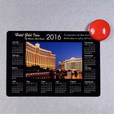 Fotomagnetkalender 2013 Bild in der Mitte, Schwarz, 8,9 cm x 12,7 cm