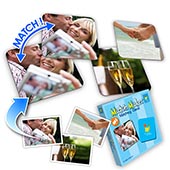 Personalisiertes Memo Foto Spiel Romantik