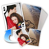 Individuelle Vorder- und Rückseite klassische Spielkarten, Valentinstag