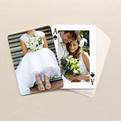 2-seitig individualisierbare Spielkarten, Hochzeit und Hochzeitstag