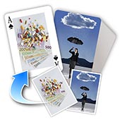 2-seitig individualisierbare Spielkarten, Werbegeschenk