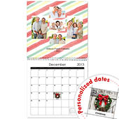Wasserfarben Wandkalender Kollage 30,5 cm x30,5 cm