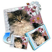 Individuelles Foto-Puzzle - Ich liebe mein Haustier, horizontal