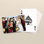 Individualisierte Hochzeits- und Hochzeitstags-Spielkarten, horizontal