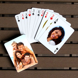 Ovale individuelle Vorder- und Rückseite Spielkarten, Ich liebe Dich