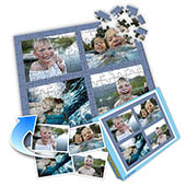 Individuelles Vier-Bilder-Collage-Puzzle 25,4x20,32 cm