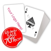 48 Decks Spielkarten mit komplett individualisierbaren Rückseiten