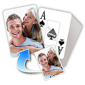Großdruck Romantisches Kartenspiel zum Personalisieren