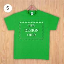 Größe S, T-Shirt, Grün, Querformat, Personalisiert 100% Gildan Baumwolle