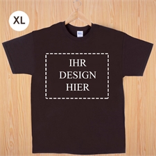 Größe XL, T-Shirt, Braun, Querformat, Personalisiert 100% Gildan Baumwolle