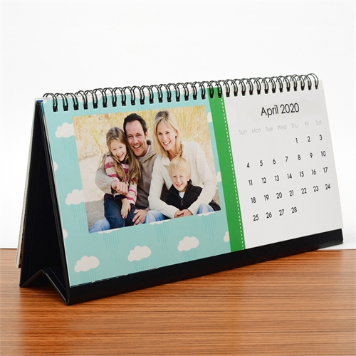 Tischkalender 216 mm x 280 mm, Hellblau