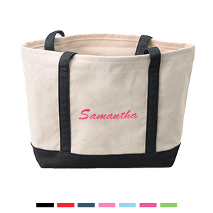 Small Embroidery Canvas Tote