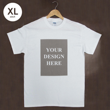 Weiß XL T-Shirt Baumwolle Hochformat für Erwachsene Gestalten
