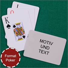 Poker Spielkarten mit Großdruck Querformat