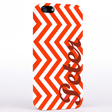 Rotes Zickzack iPhone 5 Case Personalisieren