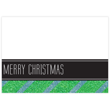 Schwarz Grüne Glitzer Weihnachten Fotokarte Hochformat 127x178