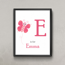 Schmetterling  Personalisiertes Poster für Kinder