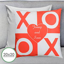 XOXO Personalisierter Kissenbezug 50,8 x 50,8 cm
