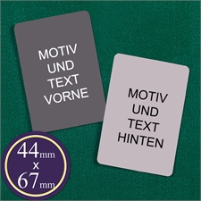 44 mm x 67 mm Spielkarten Blanko Kartenspiel Personalisieren