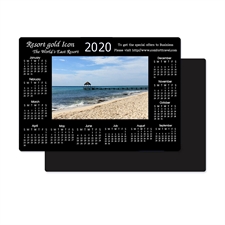 Schwarz Fotomagnetkalender Bild in Mitte 8,9 cm x 12,7 cm Personalisieren