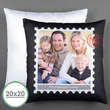 Briefmarke Personalisierter Kissenbezug 50,8 x 50,8 cm