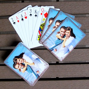 Personalisierte Hochzeitsspielkarten
