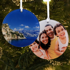 Personalized Photo Acrylic Ornament Round Shape