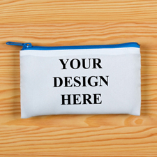 Spielkartentasche 100% Ihr Design Personalisieren Reißverschluss Blau