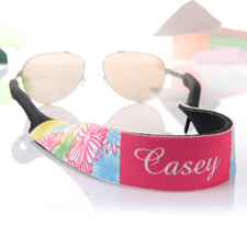 Sonnenbrillenband Hot Pink Blumenmuster Band Personalisieren