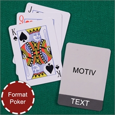 Coole Spielkarten Poker Grau