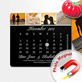 Hochzeitstanz Save the Date Magnet Personalisieren Schwarz 8,89 x 10,16 cm