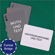 Bridge einfaches Kartenspiel Querformat mit Hintergrund