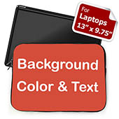 Roter Hintergrund Text personalisiert Mittelgroße Laptoptasche