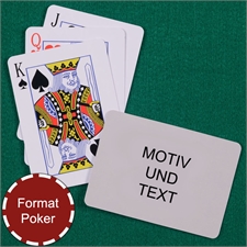 Standard Spielkarten mit individualisierbarer Rückseite im Querformat