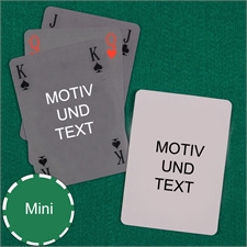 Mini Kartenspiel Bridge Einfach Beidseitig Personalisierbar
