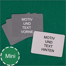 Komplett individualisierbare Mini Kartenspiel- Querformat